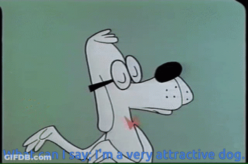 Cartoon Frog Saying I'm Very Attractive GIF