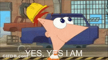 A Cartoon Character Says Yes Yes I Am GIF