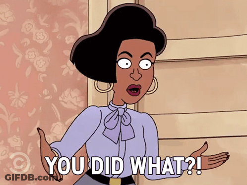 A Cartoon Character Says You Did What GIF