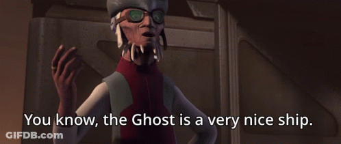 A Cartoon Character Says " You Know The Ghost Is A Very Nice Ship .. " GIF