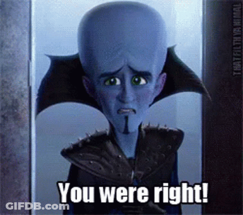 Cartoon Character Saying You Were Right GIF
