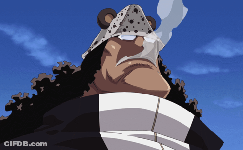 A Cartoon Character Smoking A Cigarette And Wearing A Bear Hat GIF