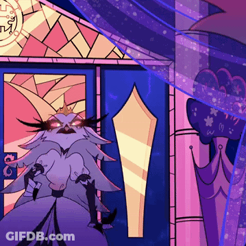 A Cartoon Character Standing In Front Of A Door GIF