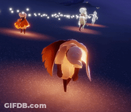 A Cartoon Character Standing In Front Of A Glowing Circle GIF