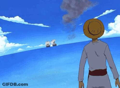 A Cartoon Character Standing Next To A Large Cannon GIF