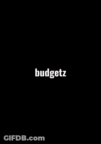 A Cartoon Character Wearing A Black Face Mask With The Word Budgetz Below It GIF