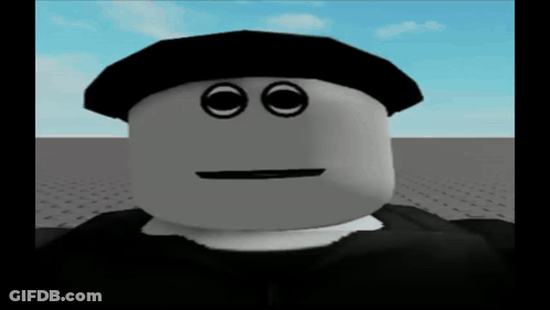 A Cartoon Character Wearing A Black Hat And A Black Shirt Is Making A Funny Face GIF