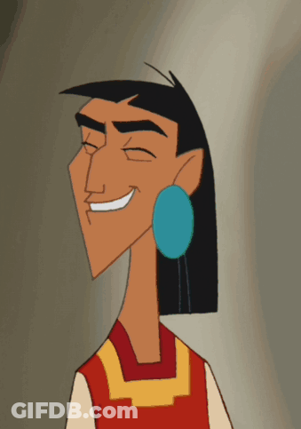 A Cartoon Character Wearing A Blue Earring And A Red Shirt GIF