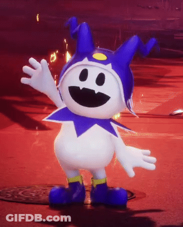 Cartoon Character Waving With Blue Hat And Shoes GIF