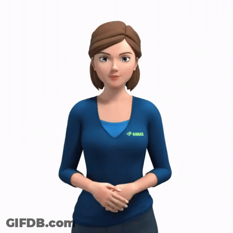 A Cartoon Character Wearing A Blue Shirt That Says Sinar On It GIF