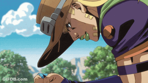 A Cartoon Character Wearing A Cowboy Hat And A Blue Shirt GIF