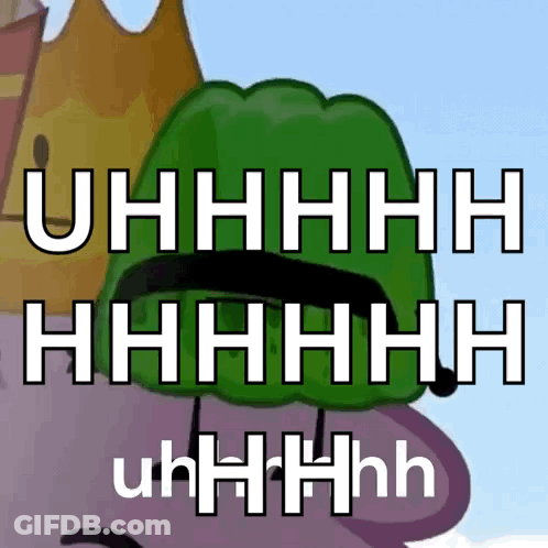 A Cartoon Character Wearing A Green Hat And A Crown Says Uhhhhh GIF