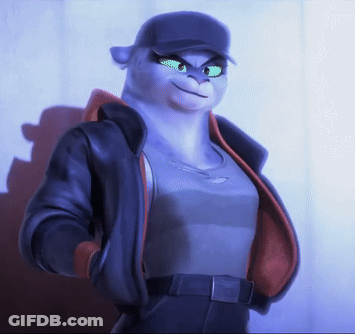 Cartoon Character Wearing Hat And Jacket GIF