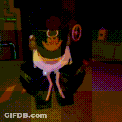 A Cartoon Character Wearing A Hat And Scarf GIF
