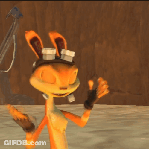 A Cartoon Character Wearing A Helmet And Goggles GIF