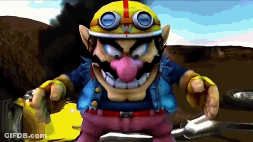 A Cartoon Character Wearing A Helmet And Goggles Is Holding A Gun GIF