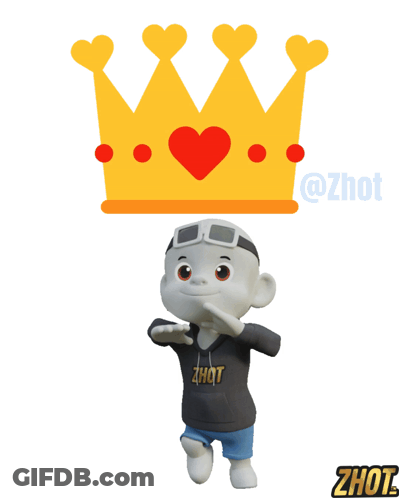 A Cartoon Character Wearing A Hoodie That Says Zhot GIF