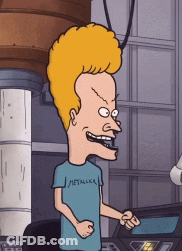 A Cartoon Character Wearing A Metallica T-Shirt GIF