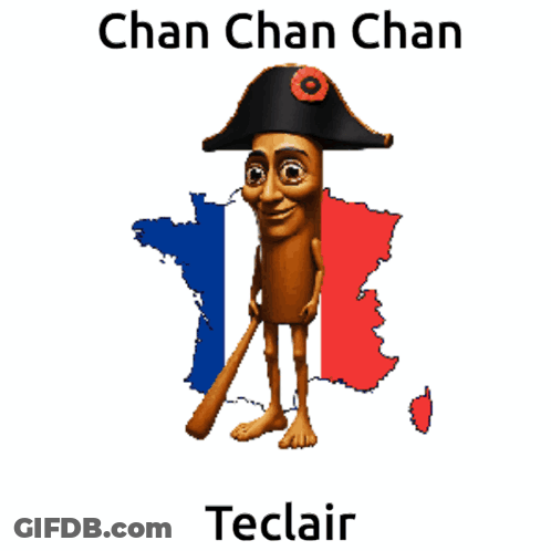 A Cartoon Character Wearing A Napoleon Hat And Holding A Baseball Bat GIF