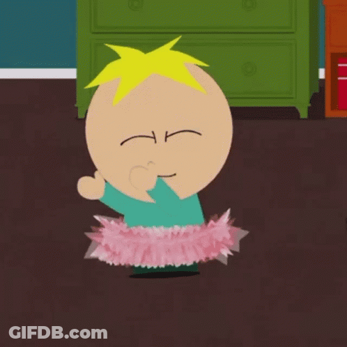 A Cartoon Character Wearing A Pink Tutu GIF