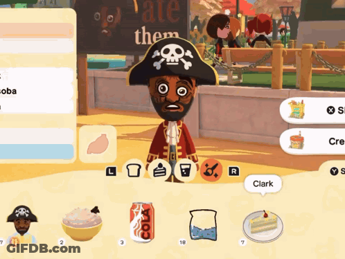 A Cartoon Character Wearing A Pirate Hat Has A Cola Can In Front Of Him GIF