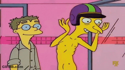A Cartoon Character Wearing A Purple Helmet Stands Next To Another Character GIF
