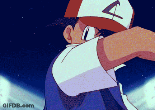 A Cartoon Character Wearing A Red And White Hat With The Letter A On It GIF