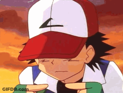 A Cartoon Character Wearing A Red And White Hat With The Letter L On It GIF