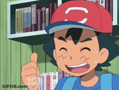 Smiling Cartoon Character With Red Hat Giving Thumbs Up GIF