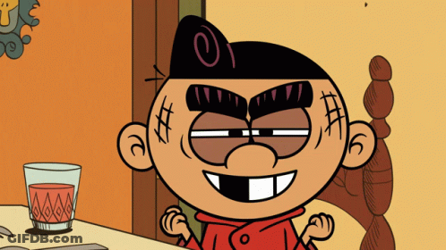 A Cartoon Character Wearing A Red Jacket And A Black Hat With The Number 0 On It GIF