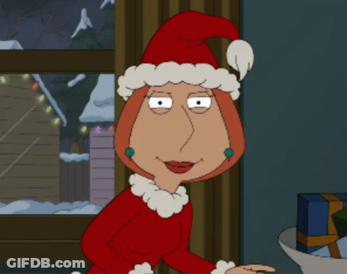 A Cartoon Character Wearing A Santa Hat GIF