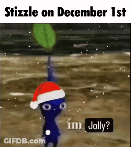 A Cartoon Character Wearing A Santa Hat Is Asking If He Is Jolly GIF