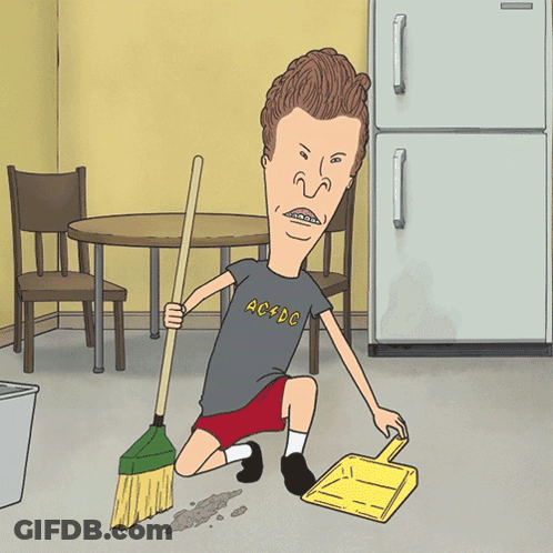 A Cartoon Character Wearing A Shirt That Says Ac/dc GIF