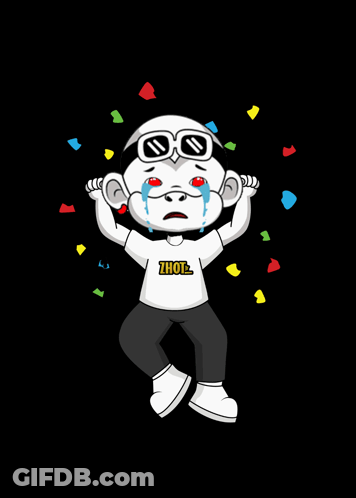 A Cartoon Character Wearing A Shirt That Says Thot GIF