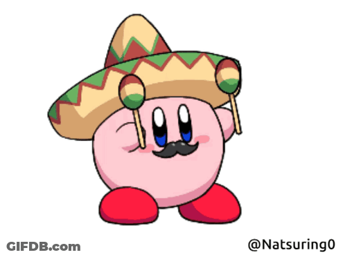 A Cartoon Character Wearing A Sombrero And Holding Maracas GIF