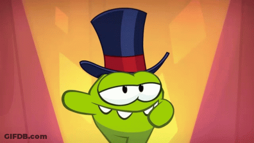 A Cartoon Character Wearing A Top Hat With A Red Stripe GIF