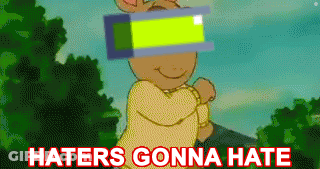 A Cartoon Character Wearing A Virtual Reality Headset With The Words Haters Gonna Hate Written Below Him GIF