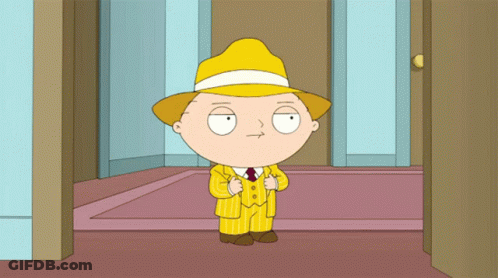 A Cartoon Character Wearing A Yellow Hat And A Yellow Suit GIF