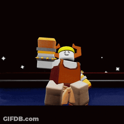 A Cartoon Character Wearing A Yellow Hat With A Smiling Face Drawn On It GIF