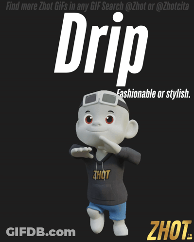 A Cartoon Character Wearing A Zhot Hoodie GIF