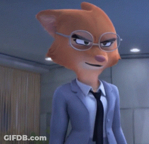 Cartoon Character With Glasses And Blue Jacket GIF