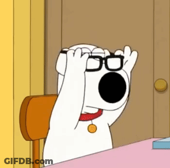 Cartoon Character Wearing Glasses Covering Eyes GIF