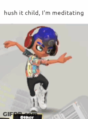 A Cartoon Character Wearing Headphones And A Hat Is Dancing . GIF