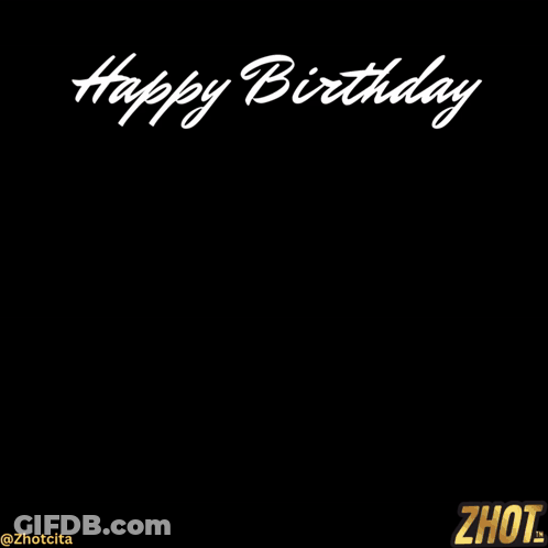 A Cartoon Character Wearing Heart Shaped Sunglasses And A Zhotcita Shirt Says Happy Birthday GIF