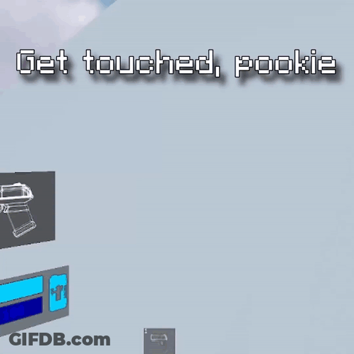 A Cartoon Character Wearing Sunglasses And A Crown With The Words Get Touched Pookie Below Him GIF