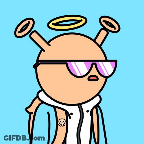 A Cartoon Character Wearing Sunglasses And A Jacket Says Noo00000 GIF