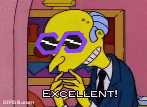 A Cartoon Character Wearing Sunglasses And The Words Excellent GIF
