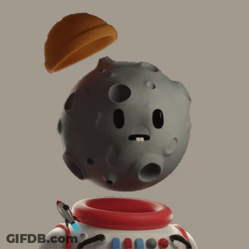 A Cartoon Character With A Beanie On Top Of His Head GIF