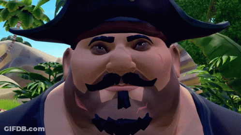 A Cartoon Character With A Beard And Mustache Is Wearing A Hat GIF