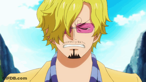 A Cartoon Character With A Beard And Yellow Hair GIF